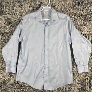 Brooks Brothers Regent Shirt Mens 17.5 4/5 Long Sleeve Light Blue Non Iron‎